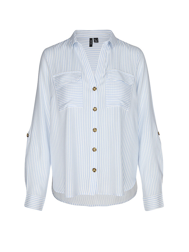 VERO MODA Bluse VMBUMPY blau   M damen